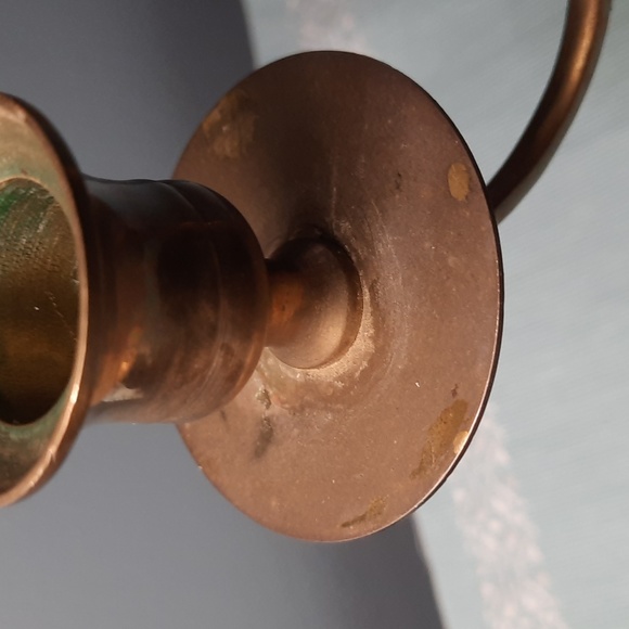 Vintage Brass Candelabra Candlestick Holder - Picture 8 of 9